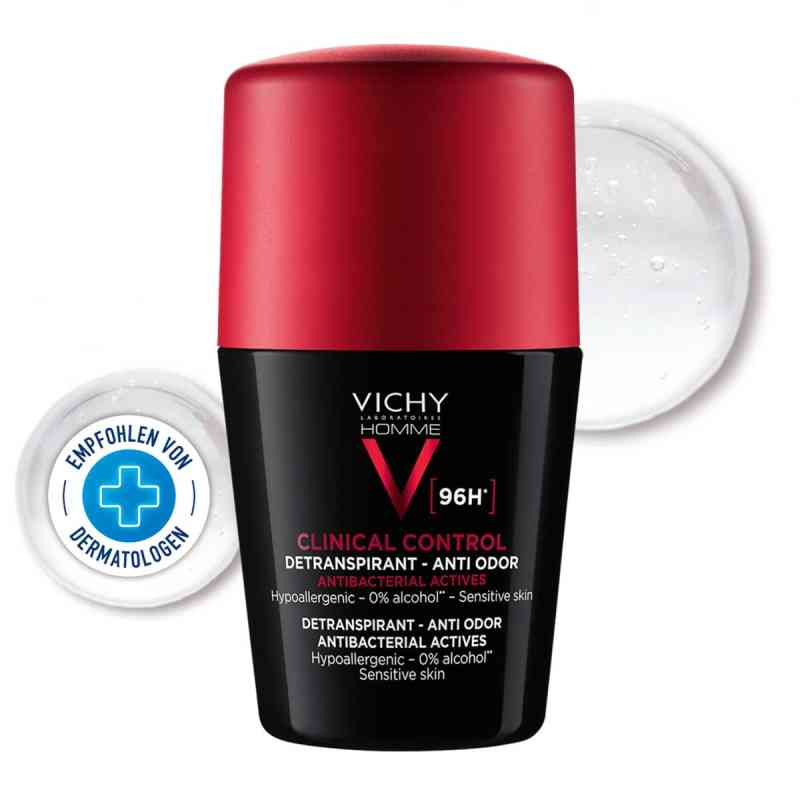 Vichy Homme Deo Roll-on Antyperspirant 96 h 50 ml od L'Oreal Deutschland GmbH Geschäftsbereich VICHY PZN 17627223