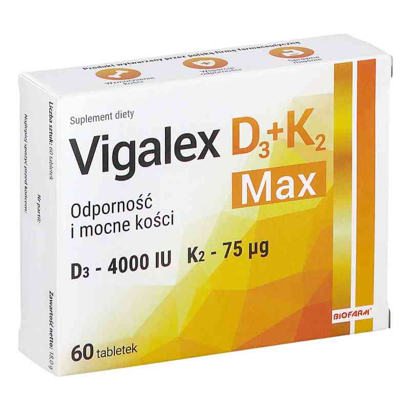 Vigalex D3 + K2 Max tabletki 60  od BIOFARM SP. Z O.O. PZN 08306449