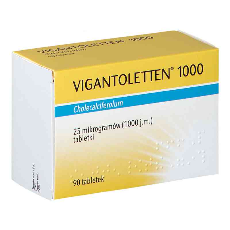 Vigantoletten 1000 tabletki 90 tabl. od MERCK KGAA PZN 08301185