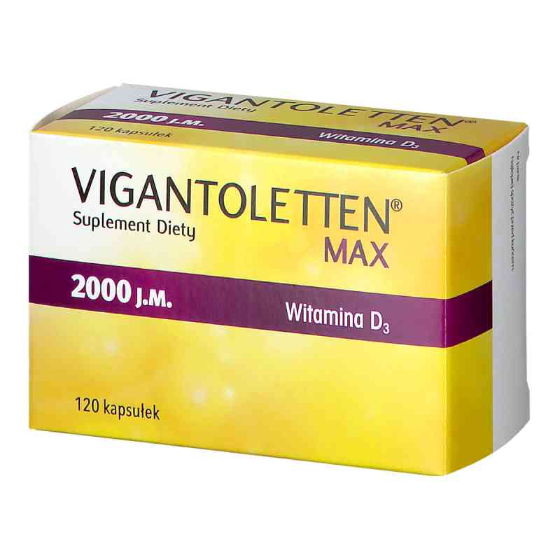 Vigantoletten Max, witamina D3 2000 j.m. kapsułki 120 kaps. od CATALENT ITALY S.P.A. PZN 08300110