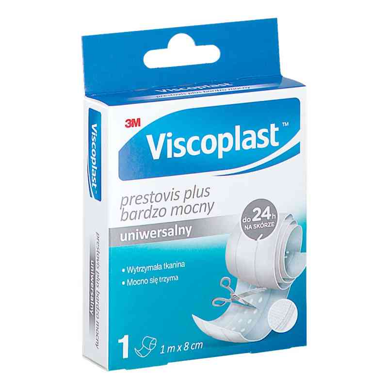 VISCOPLAST Prestovis Plus Bardzo Mocny Plaster do cięcia 1 m x 8 1  od 3M DEUTSCHLAND GMBH PZN 08304376