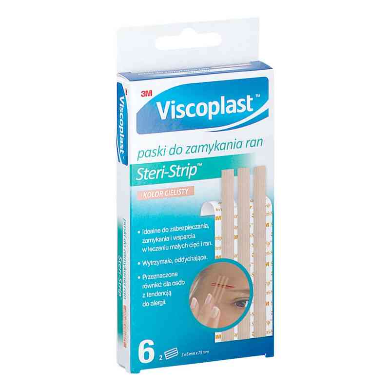 Viscoplast Steri Strip paski do zamykania ran 6x75mm 6  od 3M HEALTH CARE PZN 08304233