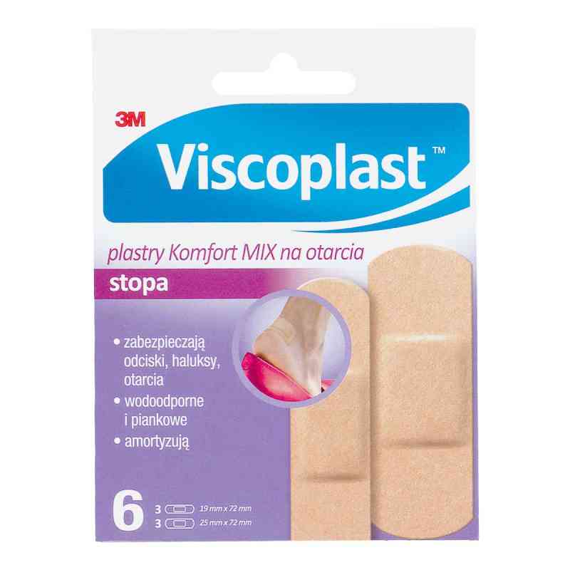 VISCOPLAST STOPA Plastry Komfort Mix na otarcia 6  od 3M DEUTSCHLAND GMBH PZN 08304447