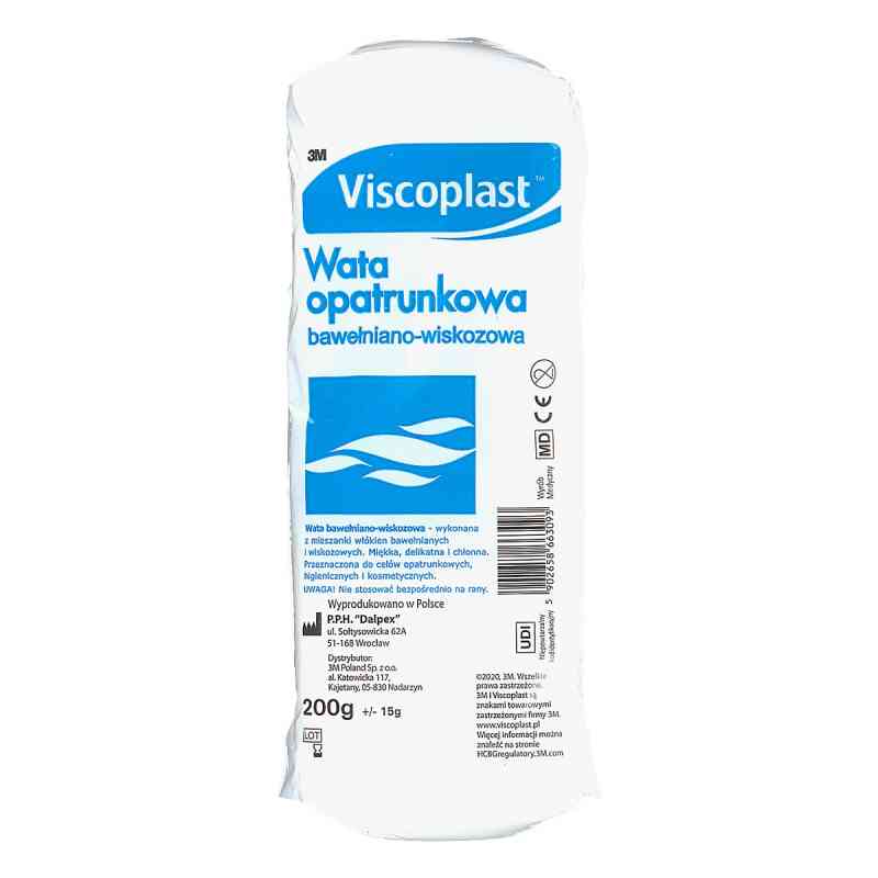 Viscoplast Wata opatrunkowa bawełniano-wiskozowa 200 g od 3M VISCOPLAST S.A. PZN 08304700