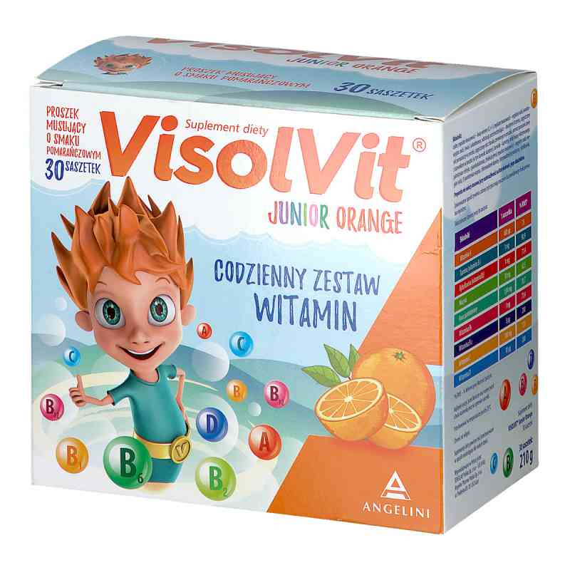 Visolvit Junior proszek musujący o smaku pomarańczowym 30  od SENSILAB POLSKA SP. Z O.O.- S.K.A. PZN 08300737