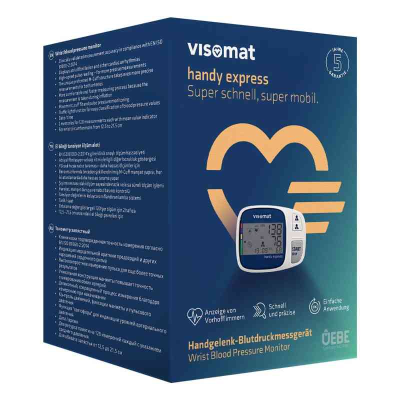 Visomat handy express Ciśnieniomierz nadgarstkowy 1 szt. od Uebe Medical GmbH PZN 13975602