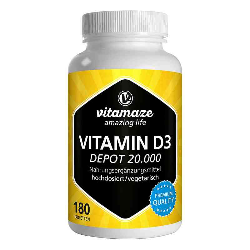 Vispura witamina D3 Depot 20.000 tabletki 180 szt. od Vitamaze GmbH PZN 13815270