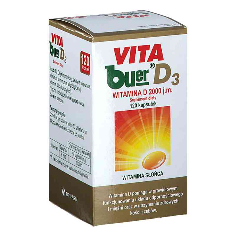 VITA buer witamina D3 kapsułki 120  od TAKEDA PHARMA SP. Z O.O. PZN 08300405