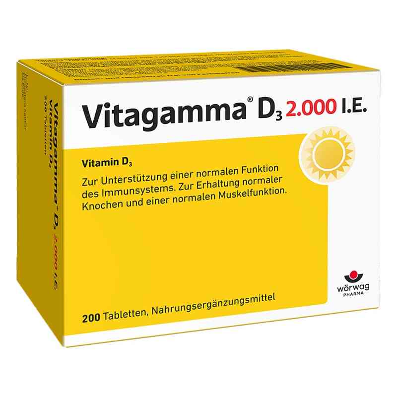 Vitagamma D3 2.000 I.e. witamina D3 tabletki 200 szt. od Wörwag Pharma GmbH & Co. KG PZN 10796098