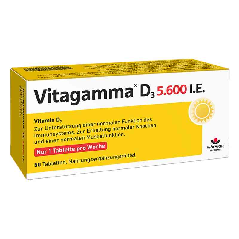 Vitagamma D3 5.600 I.E. witamina D3 tabletki 50 szt. od Wörwag Pharma GmbH & Co. KG PZN 11239454