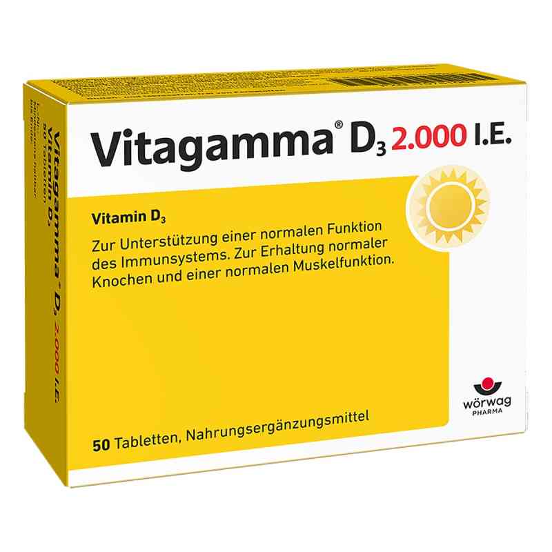 Vitagamma witamina D3 2.000 I.e. tabletki 50 szt. od Wörwag Pharma GmbH & Co. KG PZN 10751061