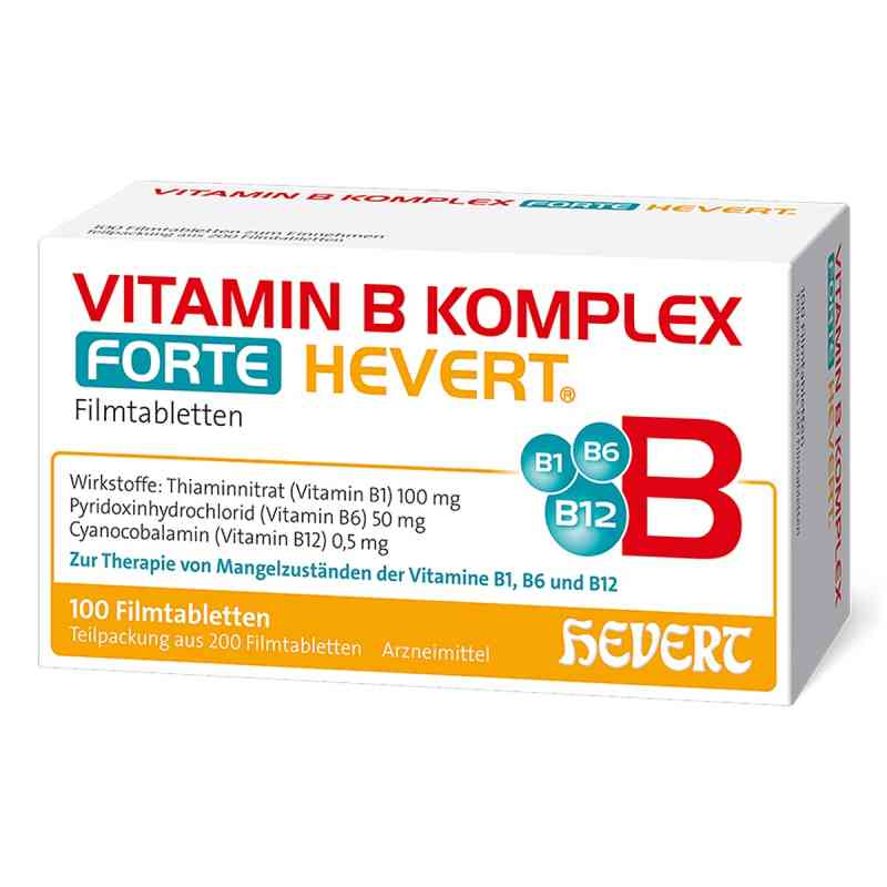 Vitamin B Komplex forte Hevert tabletki 200 szt. od Hevert-Arzneimittel GmbH & Co. KG PZN 05003960