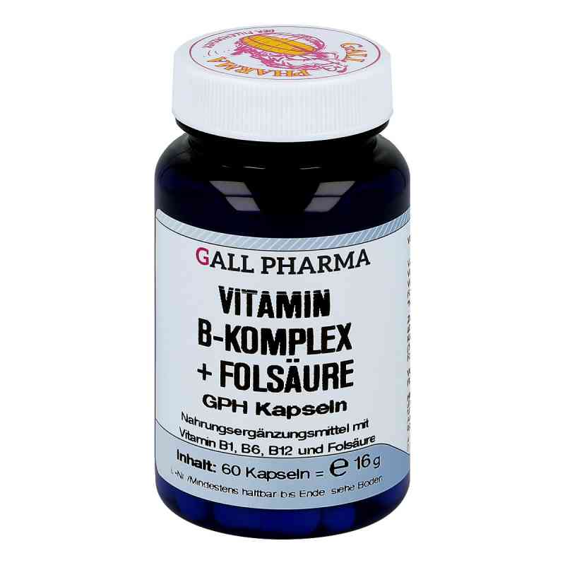 Vitamin B Komplex+folsäure kapsułki 60 szt. od Hecht-Pharma GmbH PZN 03379603