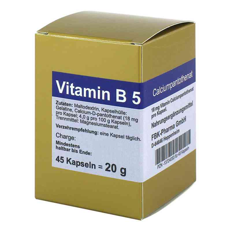 Vitamin B5 Kapseln 45 szt. od FBK-Pharma GmbH PZN 13724053