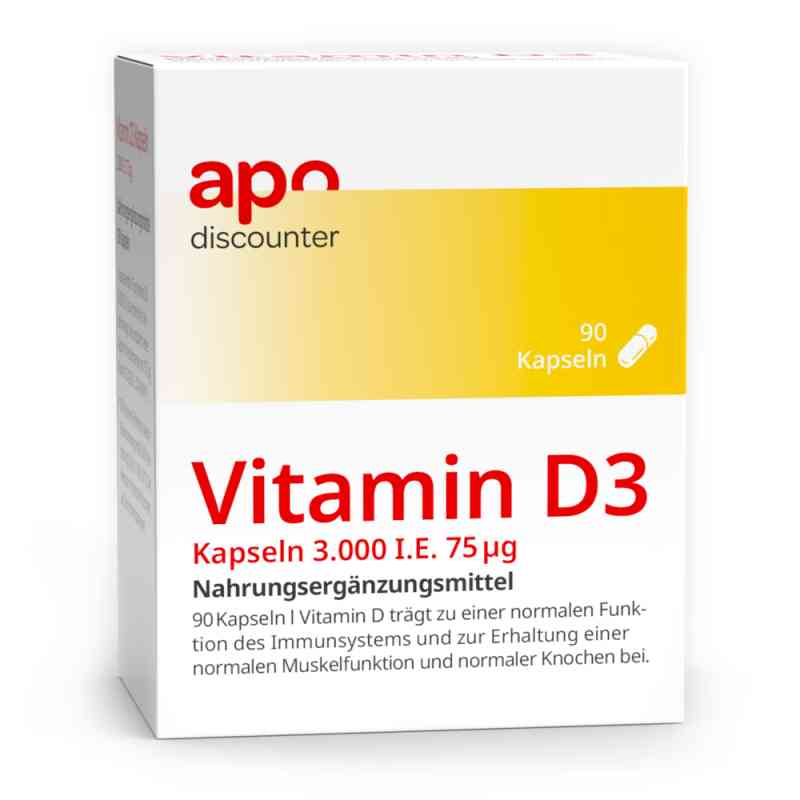 Vitamin D3 Kapseln 3.000 I.e. 75 Μg 90 szt. od apo.com Group GmbH PZN 18369680