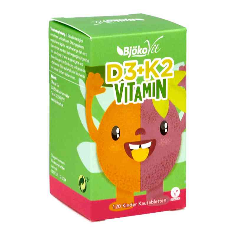 Vitamin D3+k2 Kinder Kautabletten vegan 120 szt. od BjökoVit Björn Kolbe PZN 14854326