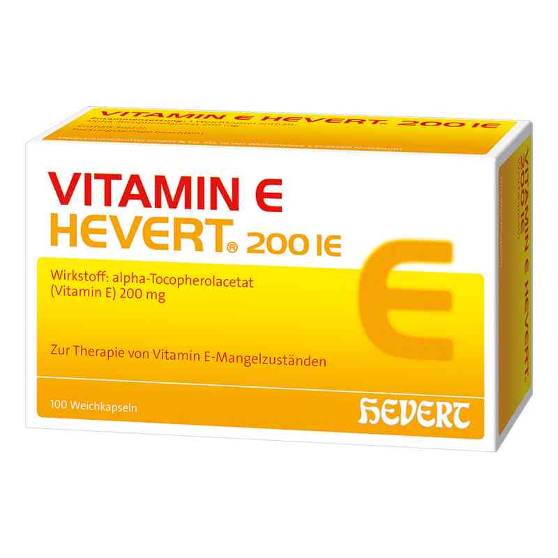 Vitamin E Hevert 200 I.e. Weichkapseln 100 szt. od Hevert-Arzneimittel GmbH & Co. K PZN 15865390
