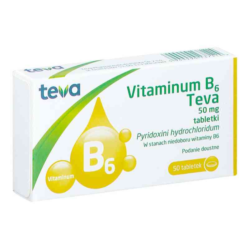 Vitaminum B6 Teva 50 mg 50  od PLIVA KRAKÓW Z.F. S.A. PZN 08301506