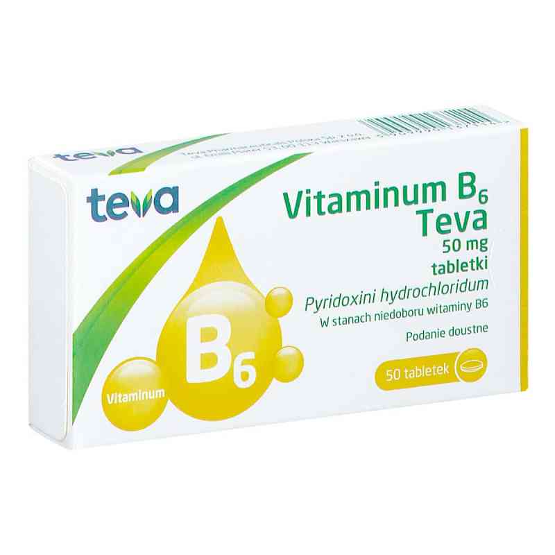 Vitaminum B6 Teva 50 mg 50 tabl. od PLIVA KRAKÓW Z.F. S.A. PZN 08301506