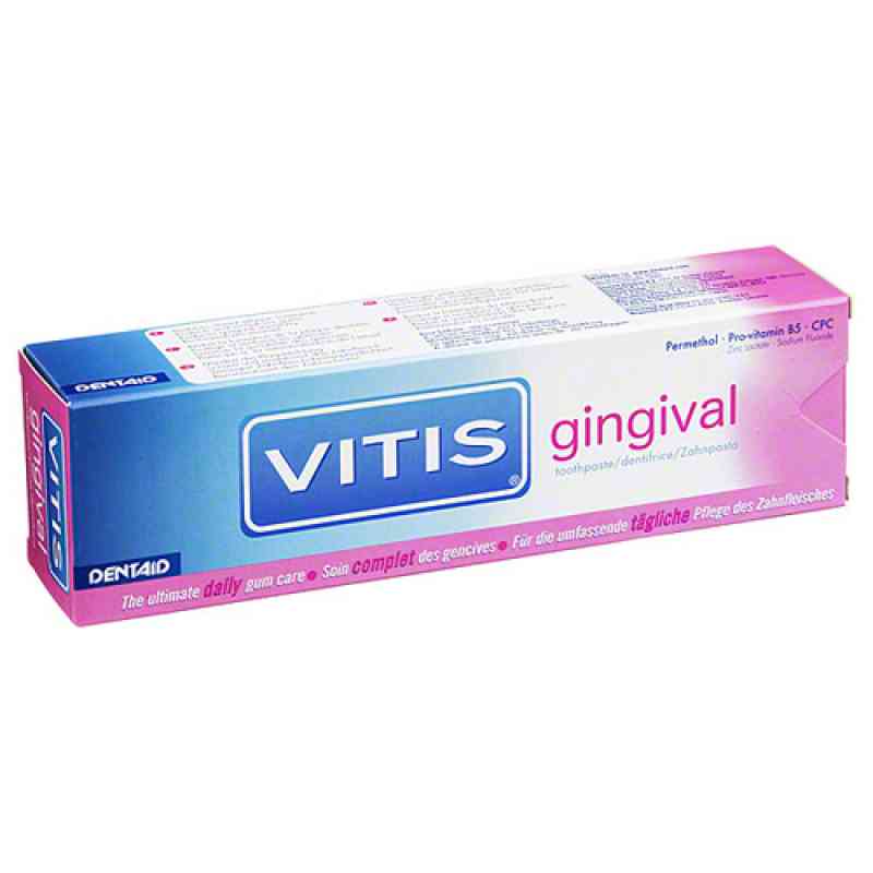 Vitis gingival pasta do zębów 100 ml od DENTAID GmbH PZN 05703775