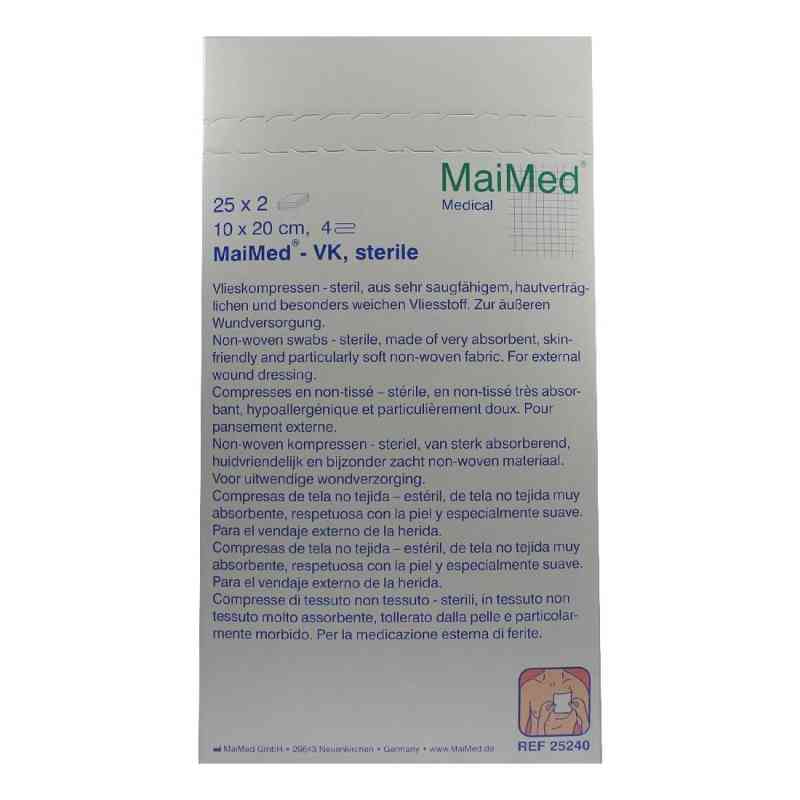 Vlieskompressen 10x20 cm steril 25X2 szt. od MaiMed GmbH PZN 02067296