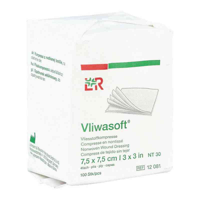Vliwasoft Vlieskompressen 7,5x7,5 cm unsteril 4l. 100 szt. od Lohmann & Rauscher GmbH & Co.KG PZN 03806927