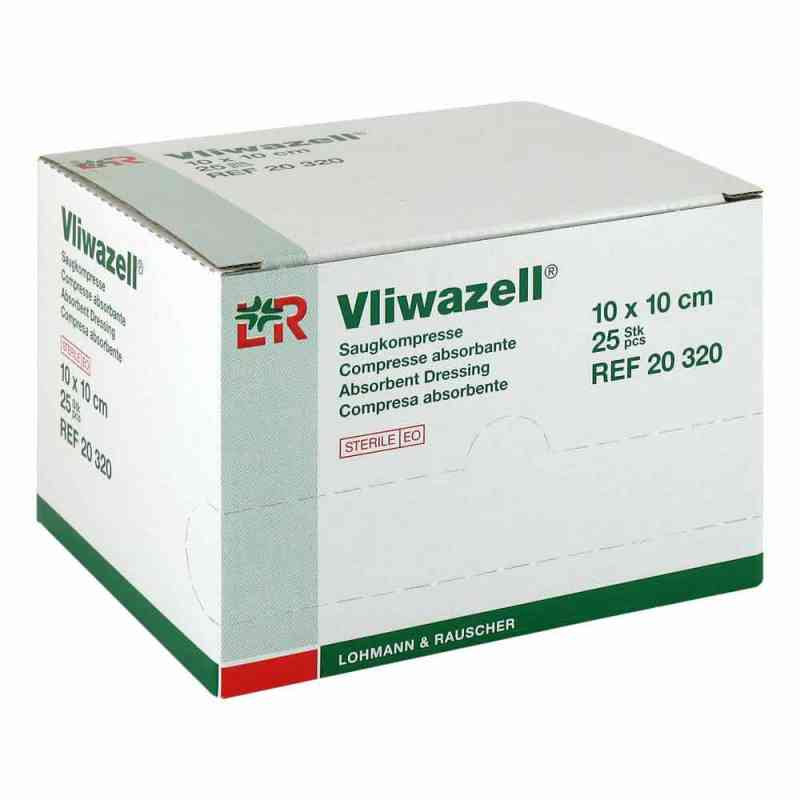 Vliwazell Saugkompressen 10x10 cm steril 25 szt. od Lohmann & Rauscher GmbH & Co.KG PZN 00809575