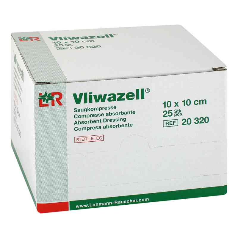 Vliwazell Saugkompressen 10x10 cm steril 25 szt. od 1001 Artikel Medical GmbH PZN 09178627