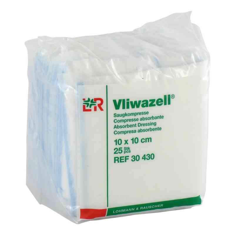 Vliwazell Saugkompressen 10x10 cm unsteril 25 szt. od Lohmann & Rauscher GmbH & Co.KG PZN 02232708