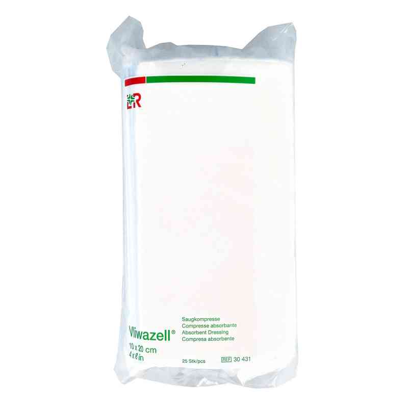 Vliwazell Saugkompressen 10x20 cm unsteril 25 szt. od Lohmann & Rauscher GmbH & Co.KG PZN 02232826