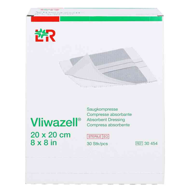 Vliwazell Saugkompressen 20x20 cm steril 30 szt. od B2B Medical GmbH PZN 15824273
