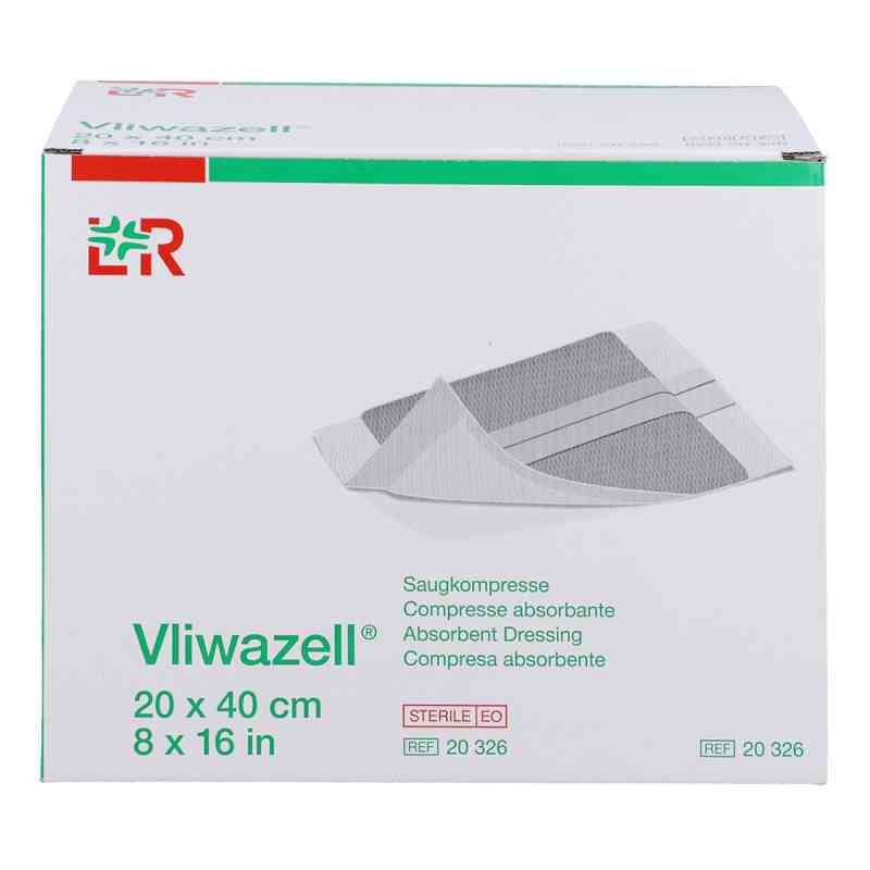 Vliwazell Saugkompressen 20x40 cm steril 12 szt. od B2B Medical GmbH PZN 15824296