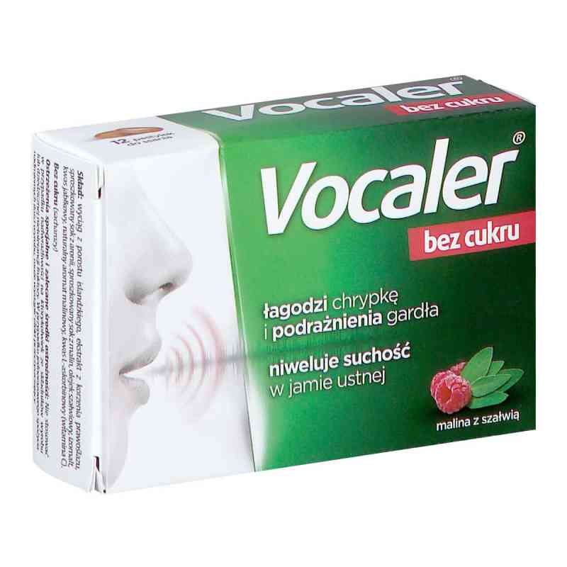 Vocaler bez cukru pastylki na chrypkę 12  od AFLOFARM FARMACJA POLSKA SP. Z O.O. PZN 08302992