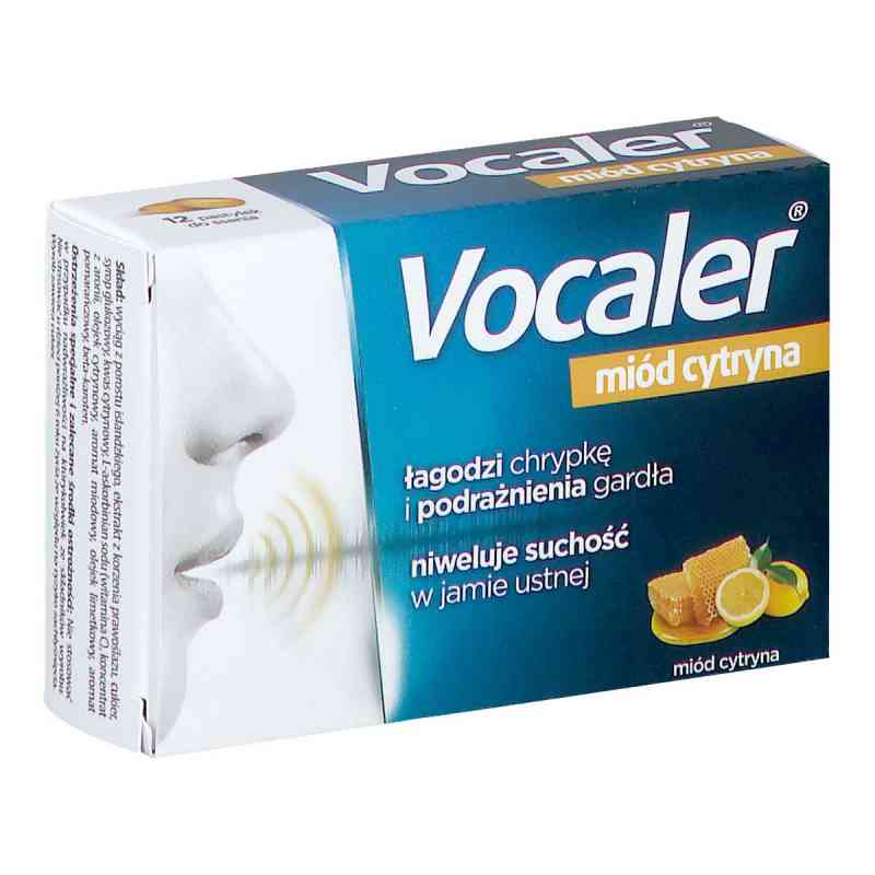 VOCALER miód cytryna pastylki 12  od AFLOFARM FARMACJA POLSKA SP. Z O.O. PZN 08302927