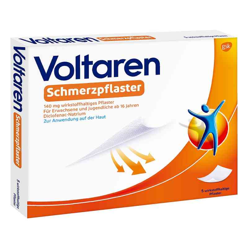 Voltaren 140 mg plastry przeciwbólowe 5 szt. od GlaxoSmithKline Consumer Healthc PZN 13946776