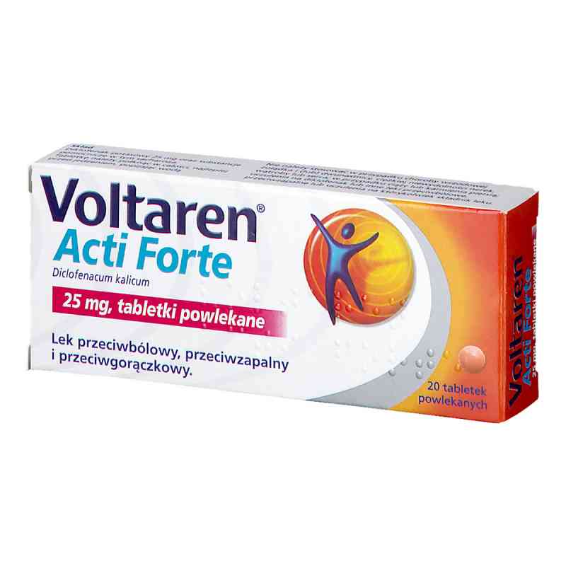 Voltaren Acti Forte tabletki powlekane 20 tabl. od NOVARTIS CONSUMER HEALTH GMBH PZN 08300412
