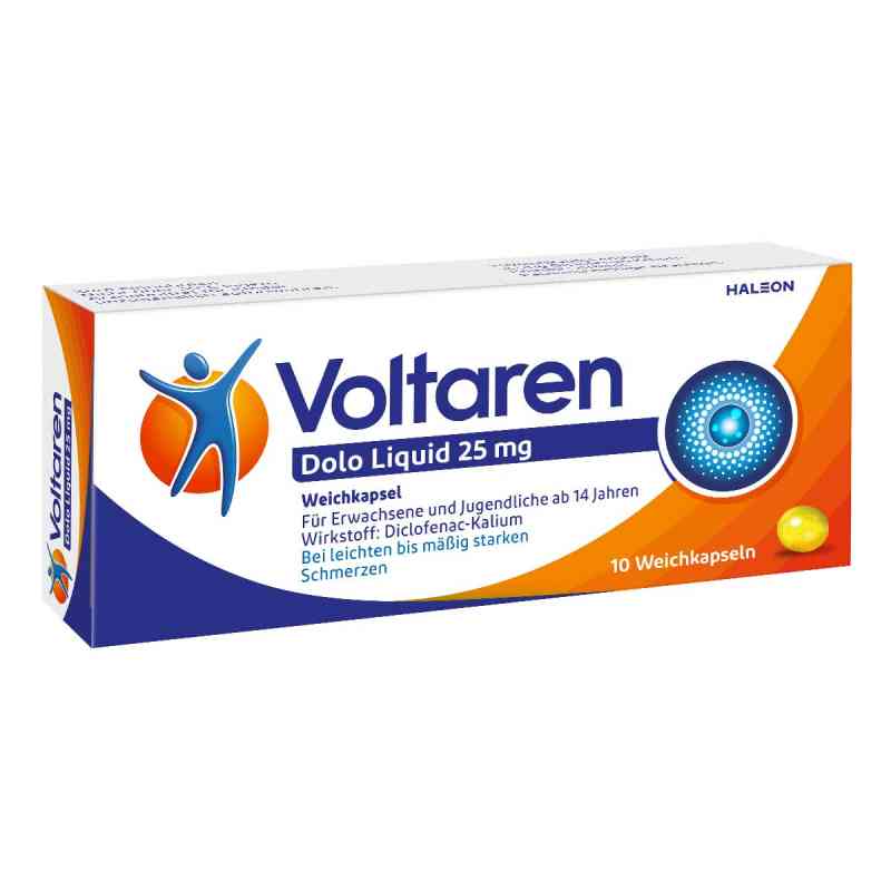 Voltaren Dolo Liquid 25 mg kapsułki 10 szt. od Haleon Germany GmbH PZN 05023922