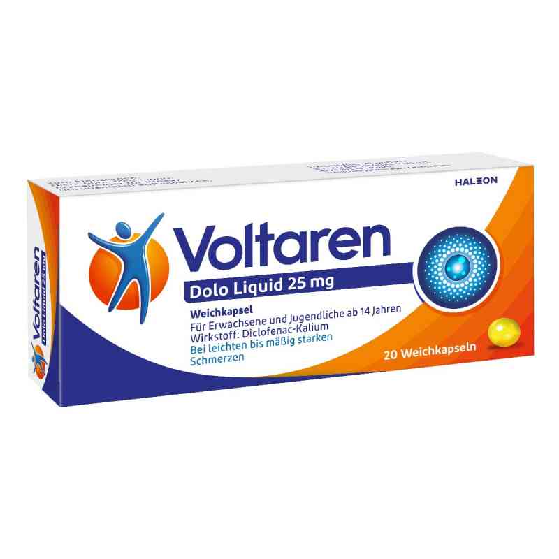 Voltaren Dolo Liquid 25 mg kapsułki miękkie 20 szt. od GlaxoSmithKline Consumer Healthc PZN 05023939