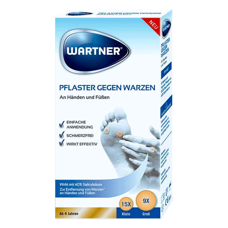 Wartner Pflaster gegen Warzen 24 szt. od Perrigo Deutschland GmbH PZN 15328545