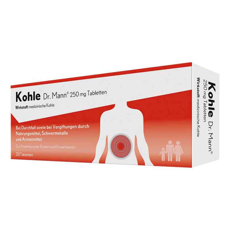 Węgiel doktora Mann 250 mg tabletki 20 szt. od Dr. Gerhard Mann PZN 15403005