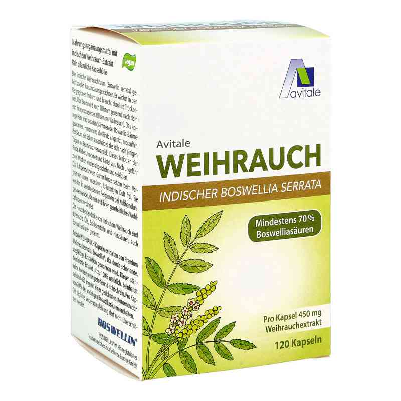 Weihrauch 450 mg Boswellia Serrata Kapseln 120 szt. od Avitale GmbH PZN 16855672