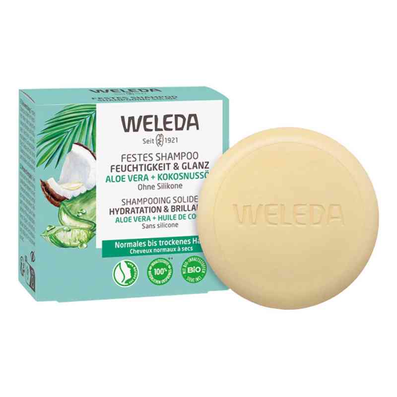 Weleda Feuchtigkeit & Glanz szampon w kostce 50 g od WELEDA AG PZN 18854234