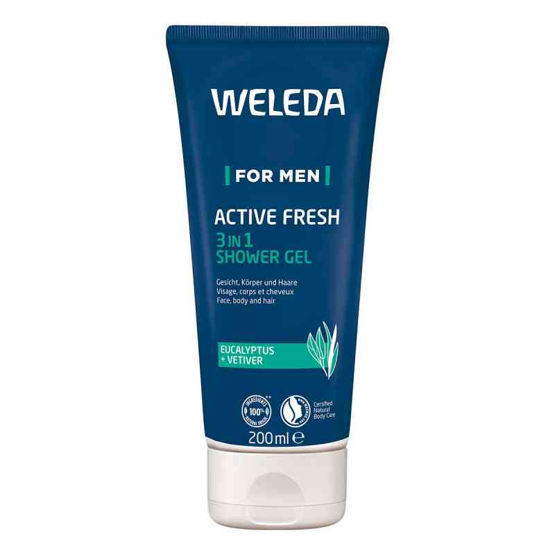 Weleda For Men Active Fresh 3in1 żel pod prysznic 200 ml od WELEDA AG PZN 18471237