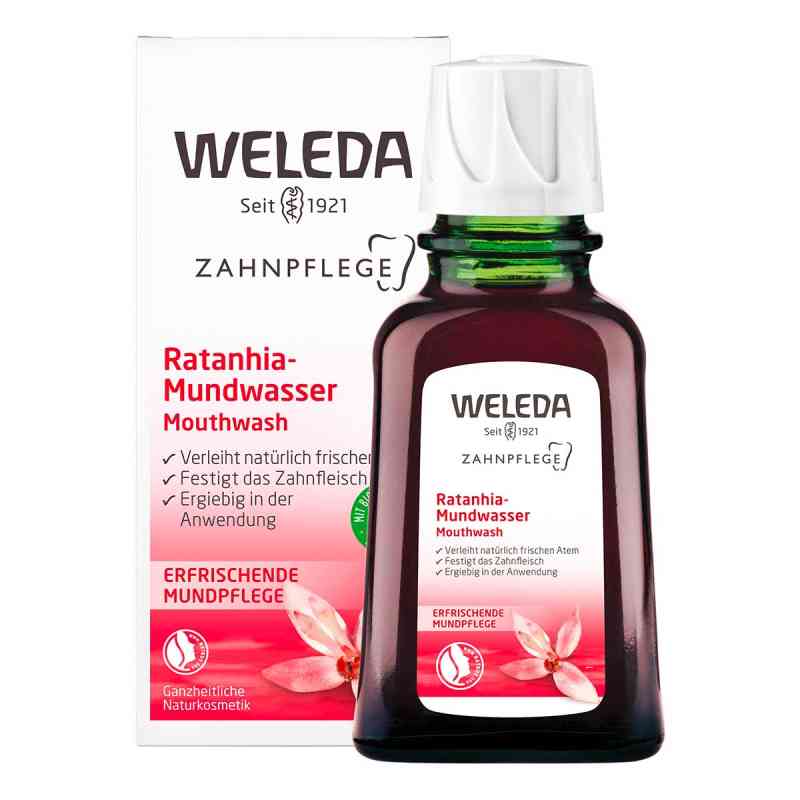 Weleda płyn do płukania ust z ratanią 50 ml od WELEDA AG PZN 00506596