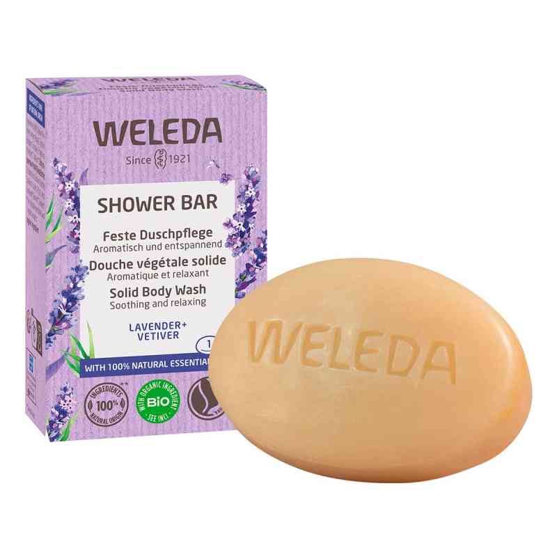 Weleda relaksujące mydło w kostce lawenda i wetyweria 75 g od WELEDA AG PZN 17607539
