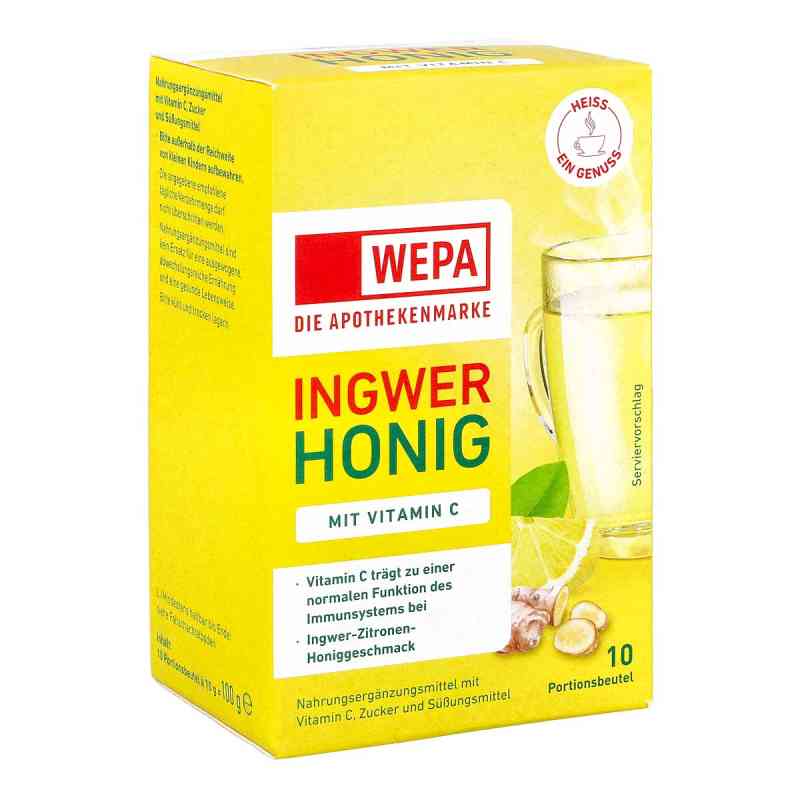 Wepa Ingwer+honig+vitamin C Pulver 10X10 g od WEPA Apothekenbedarf GmbH & Co K PZN 18336999