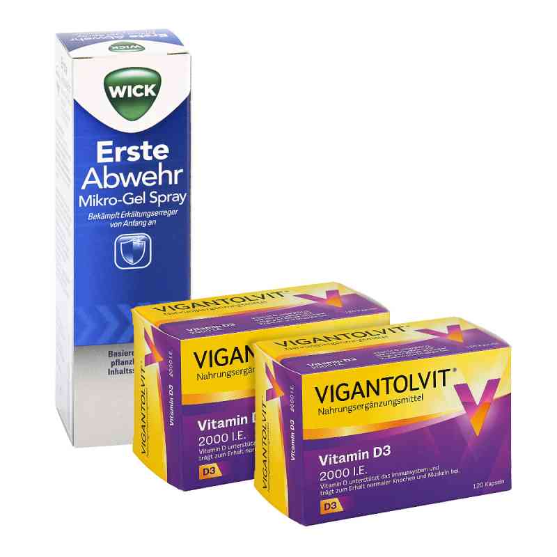 Wick erste Abwehr  2x Vigantolvit 120St. 3 szt. od WICK Pharma - Zweigniederlassung der Procter & Gam PZN 08101074