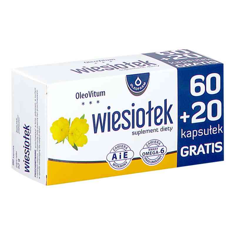 Wiesiołek kapsułki Oleofarm 80  od OLEOFARM SP. Z O.O. PZN 08303930