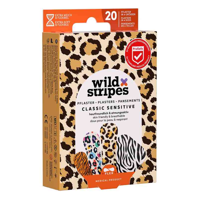Wild Stripes Classic Sensitive Animal Int Pflaster 20 szt. od New Flag GmbH PZN 19175736