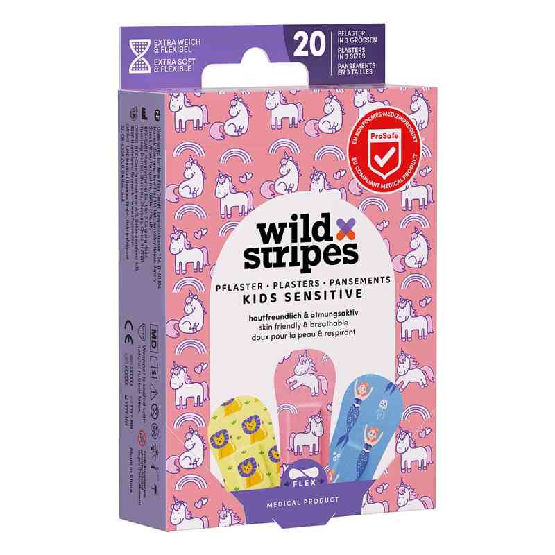 Wild Stripes Kids Sensitive Fantasy Int Pflaster 20 szt. od New Flag GmbH PZN 19175788